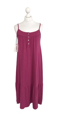 BNWT BA&SH Pink Cotton Summer Midi Dress Size 1 UK 8/10 Holiday