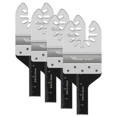 Vearter 4PCS 10mm Oscillating Multi Tool Blade Saw Blades Wood Metal Cutter