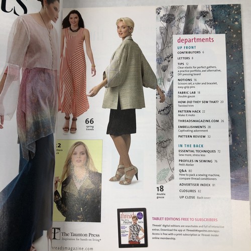 Threads Magazine Custom-Fit Patterns Activewear Layered Designs April May 2017 - Picture 3 of 4