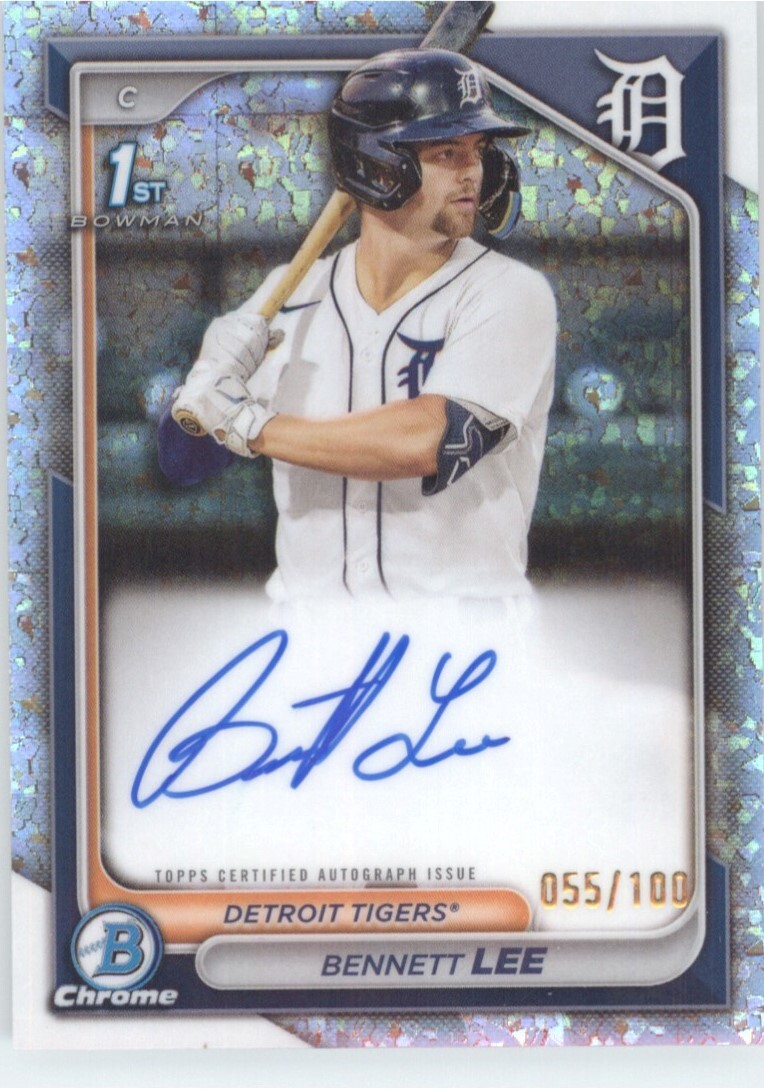 2024 Bowman Chrome CPA-BL BENNETT LEE Autograph Mini Diamond 55/100
