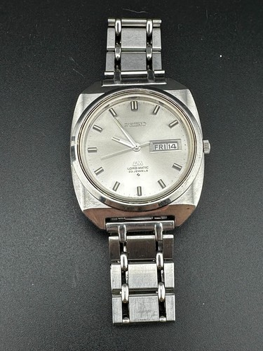 1969 Seiko Lord Matic Men's Automatic Day Date 38mm LM Seiko Bracelet 5606-9030 - Picture 11 of 14