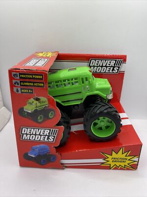 Denver Models Bus Friction Driven Green Bus 4x4 New! Free Shipping!