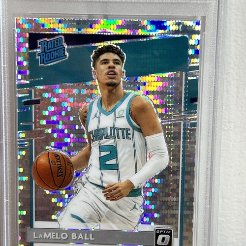 2020 Donruss Optic LAMELO BALL #153 RC Target Box Set Pulsar PSA 9 - Foto 2 di 3