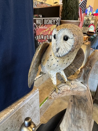Talla de madera original Barn Owl de Gordon Pratt 1989 - Imagen 6 de 12