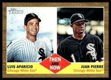 2011 Topps Heritage Baseball Luis Aparicio/Juan Pierre Then and Now #TN-4