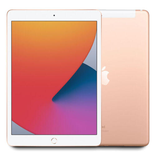 2020 - Apple iPad 8e génération 10,2" MYN62LL/A avec 32 Go & WiFi/débloqué (or) - Bon - Photo 1/3