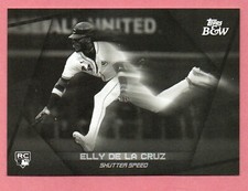 2024 Topps Black and White Shutter Speed Elly De La Cruz SS1, Cincinnati Reds RC