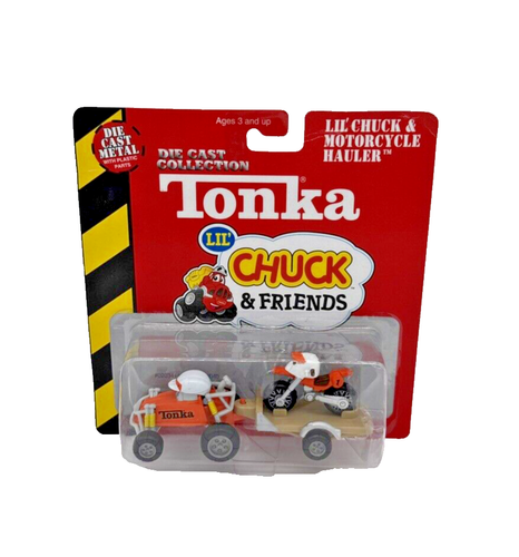 2002 Tonka Maisto Lil Chuck and Friends Hasbro Motorcycle Hauler 15251 China New - Picture 2 of 5