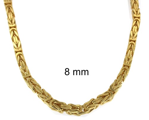 Cadena real chapada en oro o oro doble medidas a elegir collar mujer hombre bisutería - Imagen 15 de 20