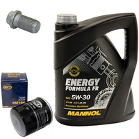 MotoröL Set 5W30 5 Liter + ÖLfilter SM 106 + Schraube FüR Toyota Camry 2.2 3.0