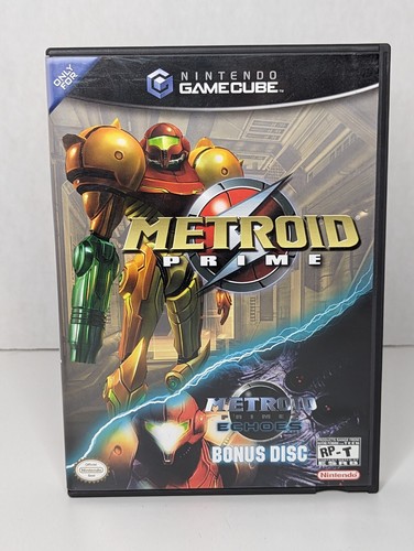 Metroid Prime with Echoes Bonus Disc (Nintendo GameCube, 2004) with Book/Manual - Picture 4 of 5