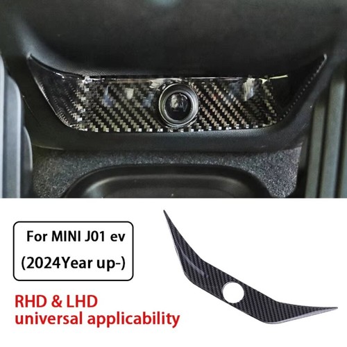 For MINI J01 EV For Cooper E SE 24+ Cigarette Lighter Panel Sticker Carbon Fiber - Bild 7 von 16
