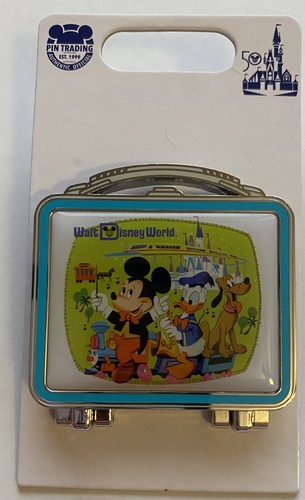 Disney Walt Disney World 50. Tresor Metall Brotdose Pin Neu mit Karte