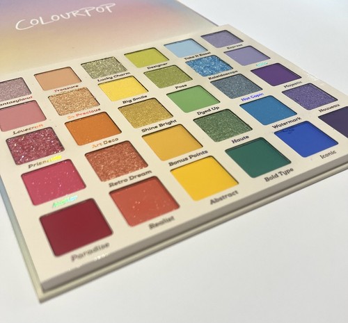 Colourpop 🌈 FADE INTO HUE 🌈 Mega Eyeshadow Palette 100% Authentic New In Box - Picture 3 of 7