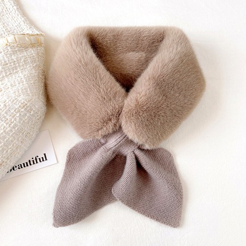 Women Fluffy Faux Fur Scarf Warmer Wrap Collar Stole Shawl Neckerchief Winter 1 - Picture 30 of 35
