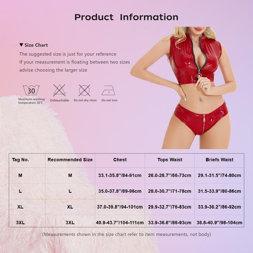Ladies Lingerie Dance Underwear Nightclub Crop Top With Briefs Slim Fit Exotic - Picture 27 of 33