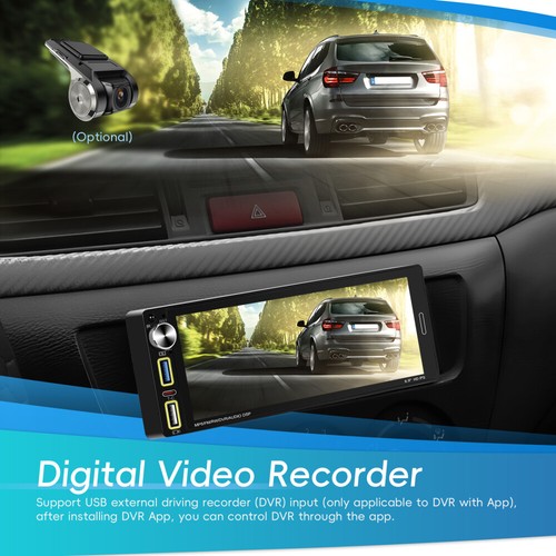 DAB+ Autoradio 1Din 6.9 Zoll Bildschirm Wireless Apple CarPlay Bluetooth USB - Bild 3 von 23