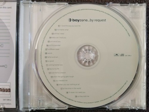 BOYZONE - ...BY REQUEST - CD/ALBUM - POLYDOR - 547 599-2 - UK & EUROPE - 1999 - Picture 3 of 4