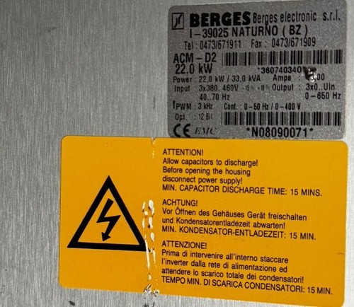 Inverter BERGES ACM-D2 22KW - Picture 4 of 4