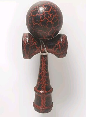 Kendama - Red / Black Crackle 7.5''
