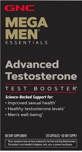 GNC Mega Men Advanced Testosterone Booster, 120 Capsules Exp 2027 - Picture 1 of 2