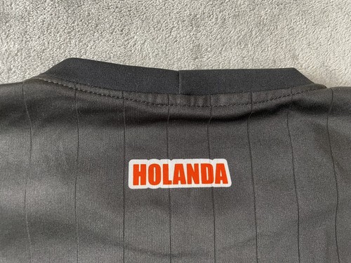 Holanda KNVB Soccer Jersey Shirt Size Large Black Short Sleeve No Sz Tag - Picture 11 of 12