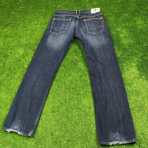 Vintage Quicksilver Jeans Mens 32 Straight Leg Blue Faded dark Wash Zip Fly Y2K* - Picture 2 of 16