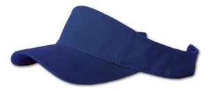 12-Lot-One-Color-Visor-Caps-Navy-Blue