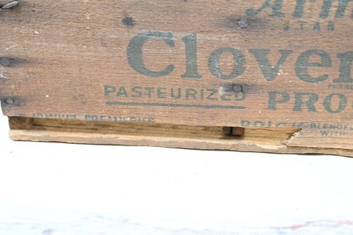 Vintage Armour Star Cloverbloom Cheese Box 5 Pound Cheese Box Chicago Illinois - Bild 7 von 12