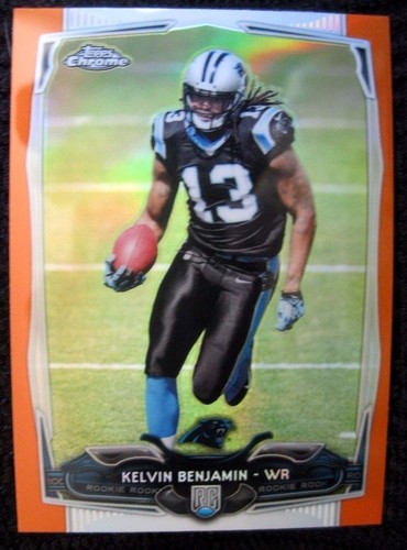 KELVIN BENJAMIN RC 2014 SCORE HOT ROOKIE AUTOGRAPH AUTO #14/25-PANTHERS WR RC - Picture 7 of 12