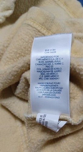 CHAPS Sweatshirt Ombre Pullover Cowlneck Sz LG Blues Yellows White Drawstring - Picture 9 of 12
