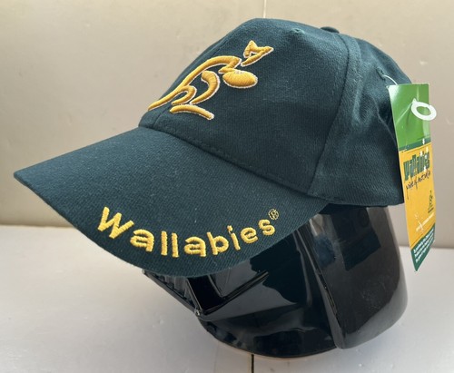 Wallabies Australien Rugby offizielle grüne Einheitsgröße Mütze Kappe original lizenziert