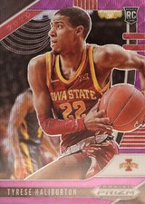 2020 Panini Prizm Draft Picks Basketball Base #10: Tyrese Haliburton Purple Wave