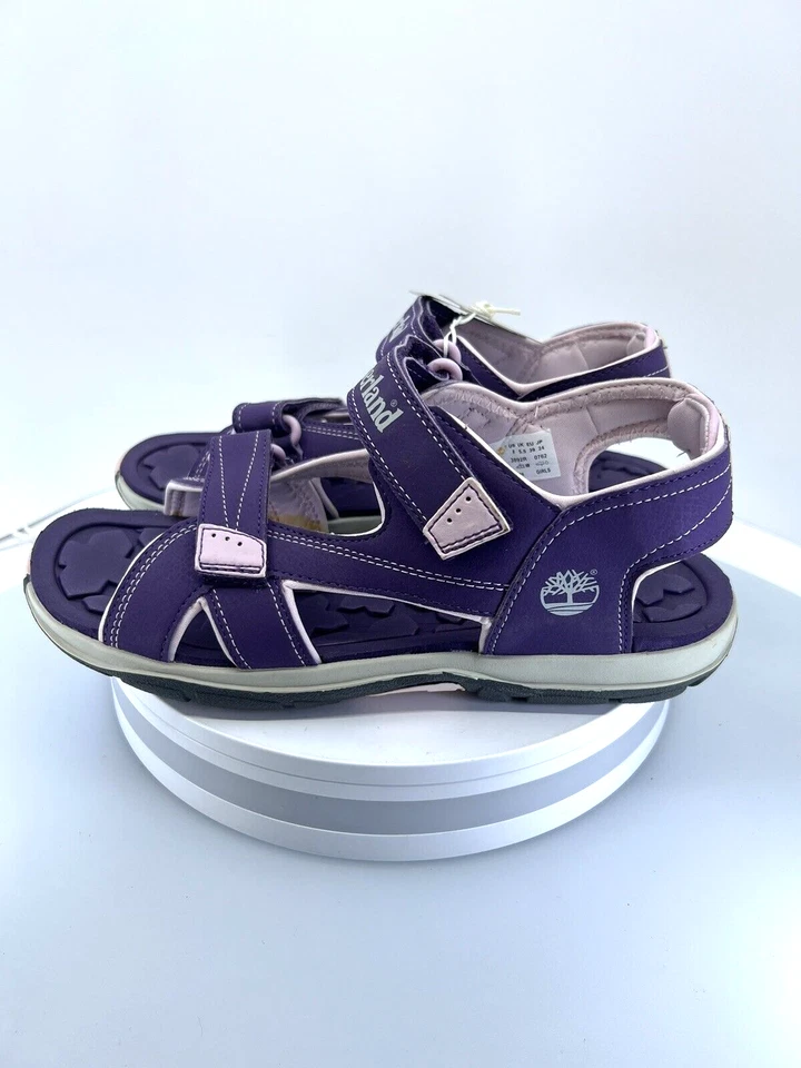 Timberland Mad River Juniors Talla 6 Púrpura Informal Zapatos Correa Sandalias 3882R Foto 2 de 4