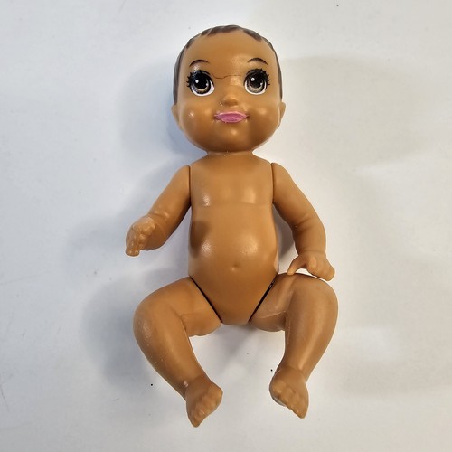 Mattel Barbie Doll Baby Newborn 2.5" Mini Movable Boy Girl Vintage Brunette - Picture 7 of 7
