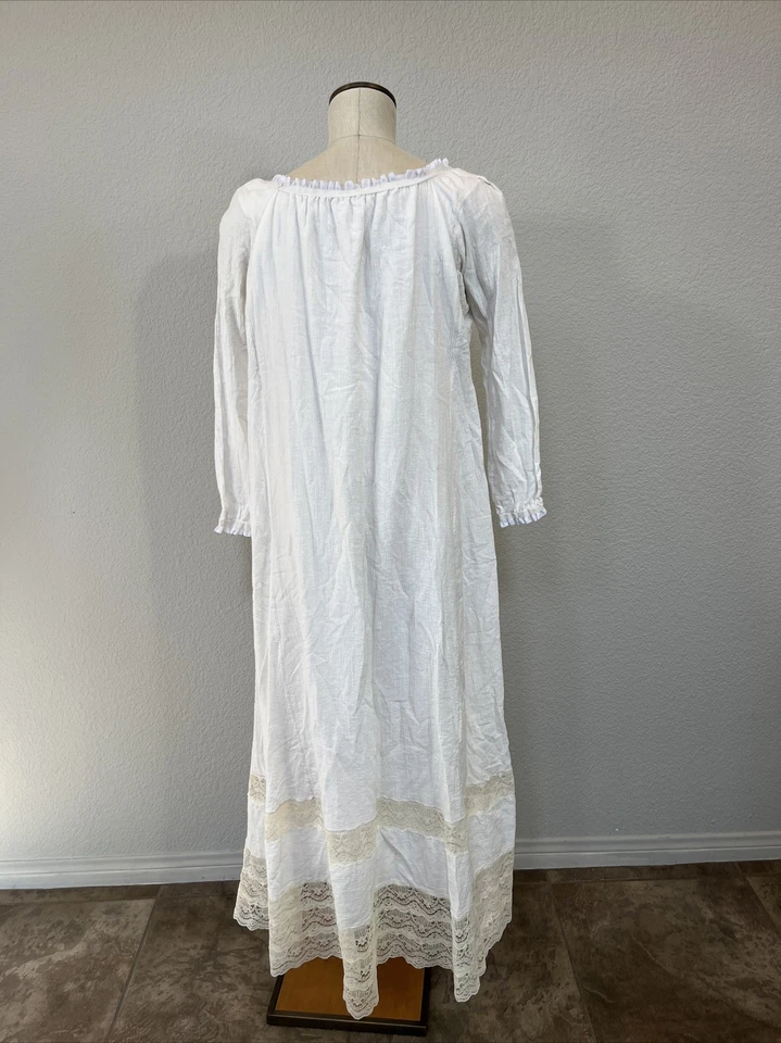 Mujer M/L Les Miserables Campesino Camisón Regencia Victoriano Renacimiento Bajo Foto 4 de 4