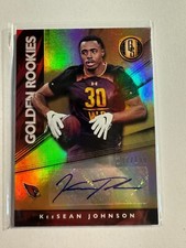K133,109 - 2019 Panini Gold Standard Golden Rookies Auto #46 KeeSean Johnson/199