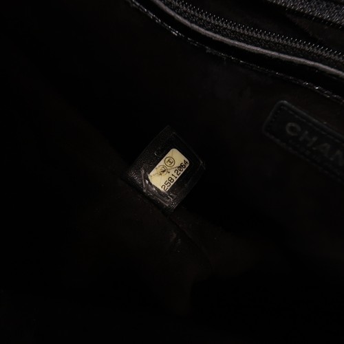 CHANEL CC SHW Droplet Hobo Chain Shoulder Bag Patent Leather Black - Picture 7 of 17