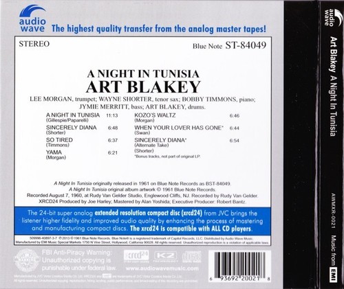 Art Blakey: A Night In Tunisia (XRCD) - Bild 2 von 2