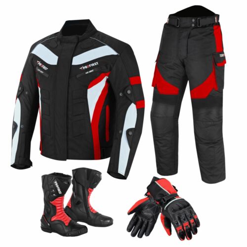 Men Motorcycle Racing Set Waterproof Suits Motorbike Leather Boots Armoured Suit - Picture 63 of 74