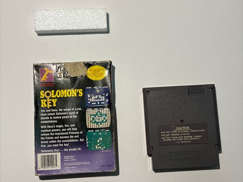 Solomons Key Game NES Nintendo Entertainment System Tecmo Original Boxed - Picture 2 of 21
