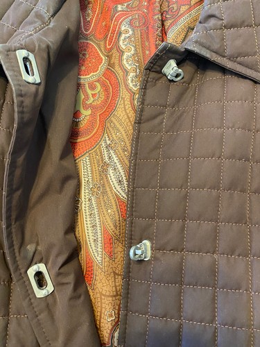 Kate Hill Petite large brown womens button up coat - Picture 5 of 7