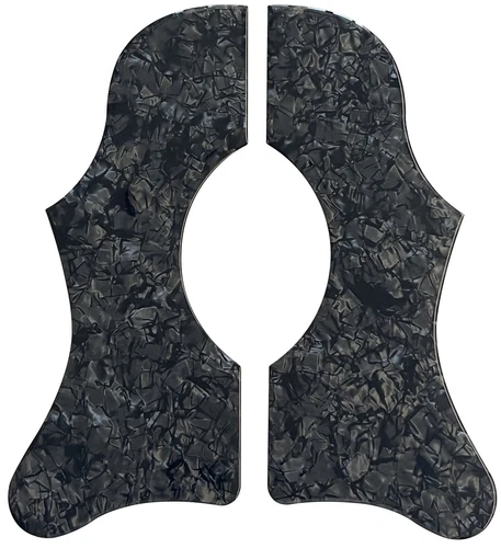 For Gibson J45 &J50 Guitar Self Adhensive Sheet Pickguard Crystal Black Pearl