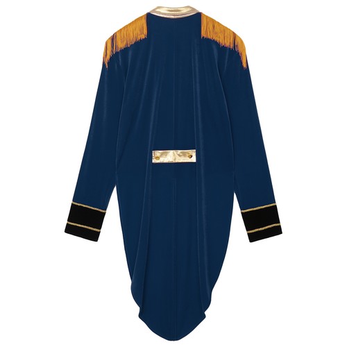 Mens Circus Ringmaster Velvet Tailcoat Metallic Lapel Cosplay Costume Tassel - Picture 29 of 40