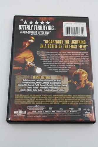 Underground Horror 3 DVD Lot The Cave with Foil Slipcover and The Descent 1 & 2 - Foto 10 di 12