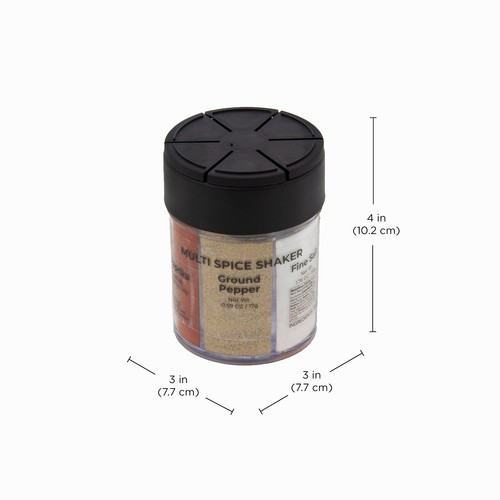 Round Multi Spice Container Filled With Spices 3.07 X 3.07 X 4.02 Inch - Picture 6 of 6
