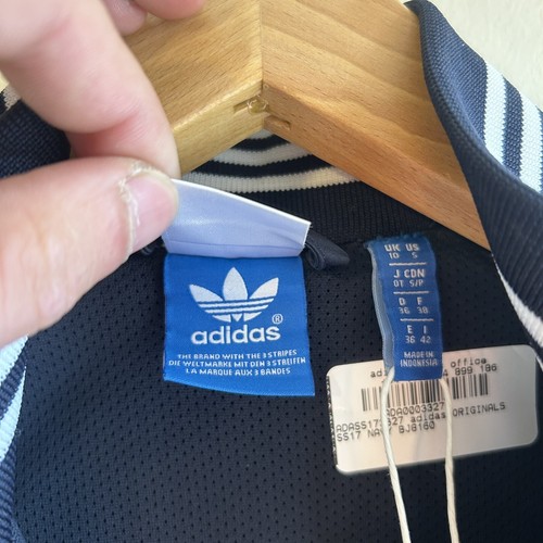 Adidas Originals Women's Retro Track Jacket Trefoil Shiny Glossy Slim Fit Sample - Picture 11 of 20