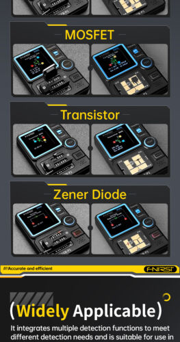FNIRSI LCR-P1 Transistor Tester Diode Triode MOSFET NPN PNP SMD LCR/ESR Meter US - Bild 14 von 16