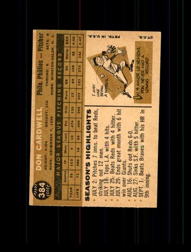 1960 Topps Baseball Cards #1-422  PRICED TO SELL!!! You Pick - Complete Your Set - Picture 510 of 542