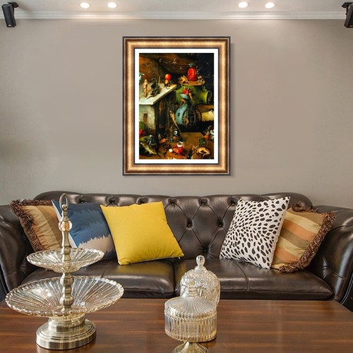 Arte en lienzo enmarcado serie de impresión de giclee #023 por Hieronymus Bosch arte de pared decoración - Imagen 8 de 16
